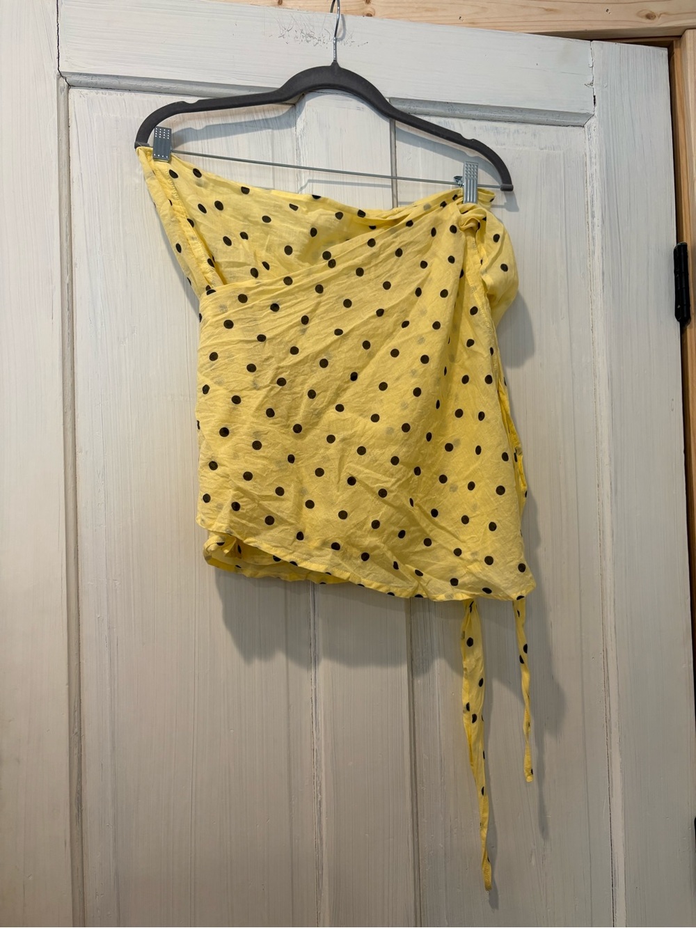 Aerie Yellow Polka Dot Wrap Sarong